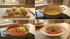 Chinakohl-Eintopf mit Kichererbsen und Pfefferbeißern – schnell aus einem Topf